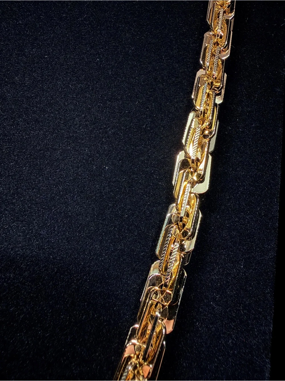 Milano Italy 14K Stamped Gold filled 24in 8MM Necklace Brand New Big Boy Piece